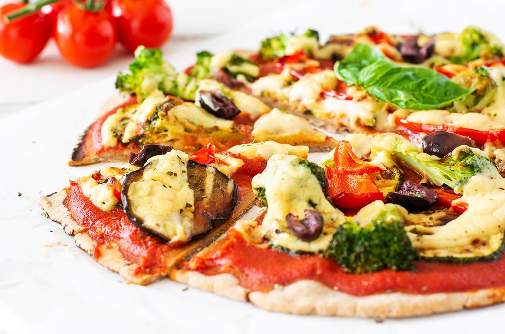 FODMAP-arme Buchweizen Pizza