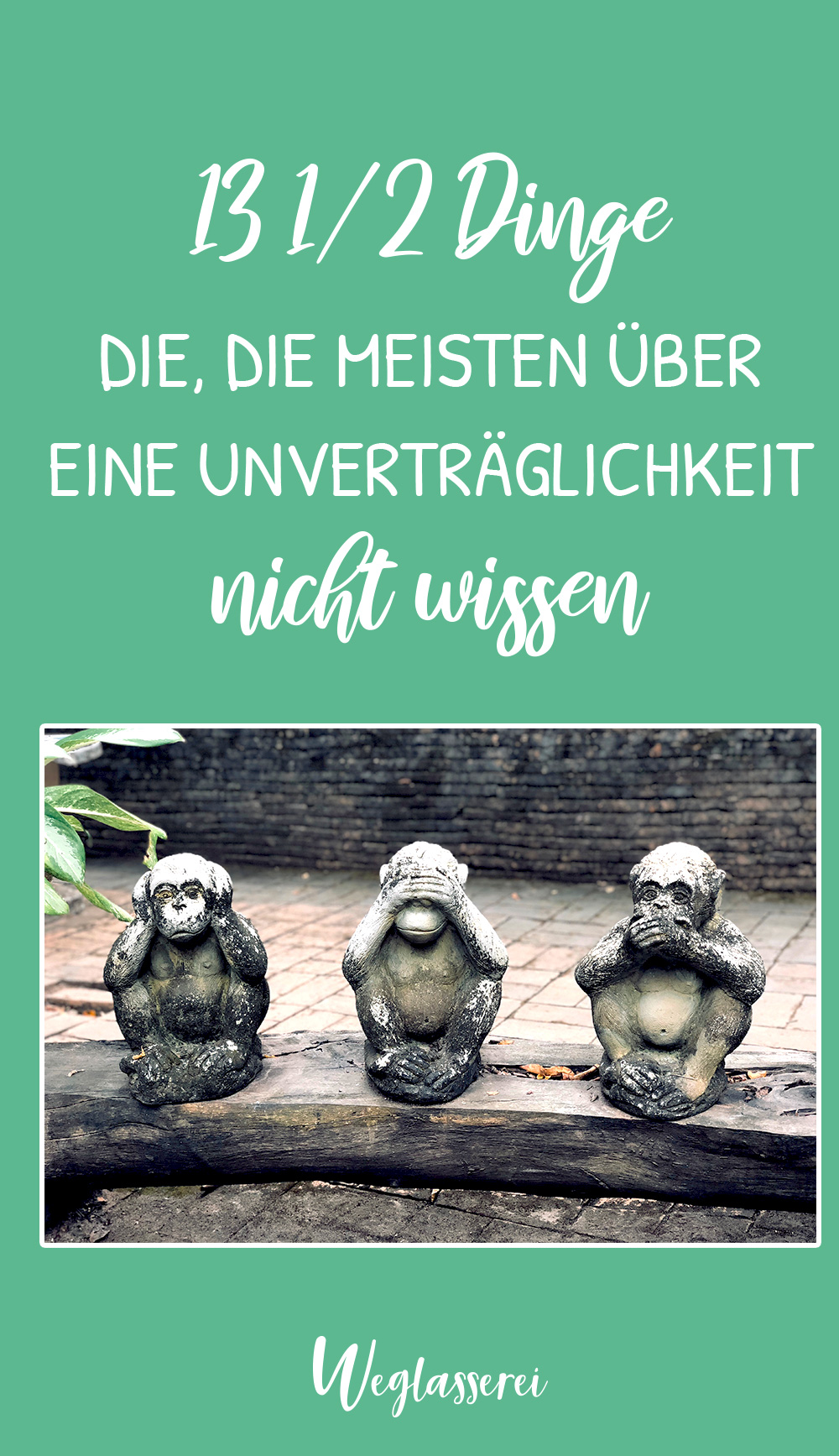 13 1/2 Dinge, die die meisten nicht über eine Unverträglichkeit wissen. Für noch mehr Tipps & Motivation, um deine #nahrungsmittelunverträglichkeit oder deinen #reizdarm in den Griff zu bekommen, schau auf meinem Blog www.weglasserei.de vorbei. Außerdem findest du dort #FODMAP-arme Rezepte. #lebensmittelunverträglichkeit #glutenfrei #laktosefrei #fructosearm #fodmap #reizdarm #fodmapdiaet #lowfodmap